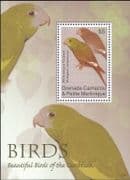 Grenadines of Grenada 2007 Parakeet/ Birds/ Nature/ Wildlife 1v m/s (b1574m)