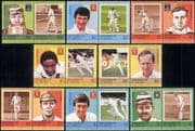 Grenadines of St Vincent 1984 Cricketers/ Cricket/ Sports/ Games/ Sportsmen/ People 16v set (s1693n)