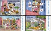 Grenadines of St Vincent 1992 Disney/ Houses/ Railway/ People/ StampEx/ Cartoons 4v set (b244x)