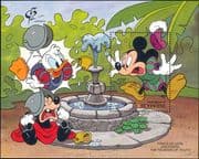 Grenadines of St Vincent 1992 Disney/ Mickey/ Fountain/ Cartoons/ StampEx 1v m/s (ad1008)
