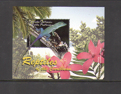 Grens of Grenada 2005 Lizard / Reptiles / Nature m / s n14448
