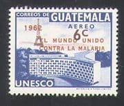Guatemala 1962 Malaria/ Health/ Welfare/ Medical/ Buildings/ Architecture 1v (n36352)