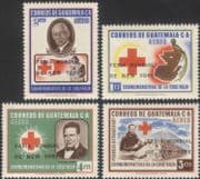 Guatemala 1964 Red Cross/ Medical/ Birds/ World Fair optd surcharge 4v set (n28154)