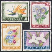 Guatemala 1967 Flowers / Plants / Nature / Orchids / Map 4v set (n37190)