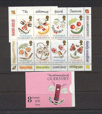 Guernsey 1995 SHELL / BUTTERFLY / GREETING bklt (n18318)