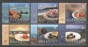 Guernsey 2005 Europa / Gastronomy / Food / Boats / Fishing / Tourism 6v set (n26980)