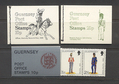 Guernsey 3 x bklts Military / Horse / Tourism / Flowers (a40)