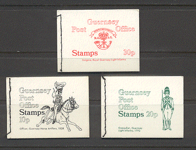 Guernsey 3 x bklts Military / Horse / Tourism / Flowers (a42)