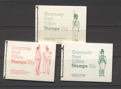 Guernsey 3 x bklts Military / Uniform / Tourism / Flowers a47