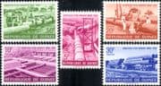 Guinea 1964 Water Supply/ Pipeline/ Construction/ Bulldozer/ Trucks/ Transport 5v set (n33927b)