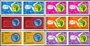 Guinea 1972 APU/ African Postal Union/ Letters/ Pigeon/ Dove/ Birds 6v set prs imperforate pairs (n42941)