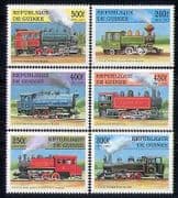 Guinea 1997 Steam Engines / Transport / Trains 6v (n27588)