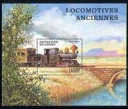 Guinea 1997 Trains / Steam / Transport / Railways m / s n27589
