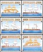 Guinea 1997 Warships/ Ships/ Boats/ Sailing/ Navy/ Nautical/ Transport 6v set (b5290)