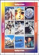 Guinea 1998 Space/ Apollo 11/ Moon Landing/ Earth/ Rocket/ Helicopter 9v sht (s2060)
