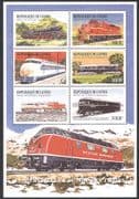Guinea 1999 Trains/ Steam/ Rail/ Railways/ Locomotives/ Transport 6v m/s (n40049)