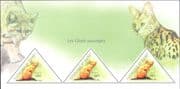 Guinea 2011 Wild Cats/ Wildlife/ Nature/ Sand Cat/ Conservation 3v m/s (b4932r)