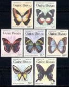 Guinea Bissau 1984 Butterflies / Insects 7v set ref:b5306