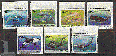 Guinea Bissau 1984 Whales / Marine / Nature 7v set (b3620)