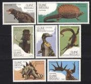 Guinea Bissau 1989 Dinosaurs / Animals / Reptiles 7v b3611