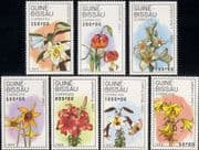 Guinea Bissau 1989 Irises/ Iris/ Flowers/ Plants/ Nature 7v set (s1662)