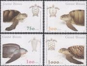 Guinea-Bissau 2001 Turtles/ Marine/ Wildlife/ Animals/ Nature/ Conservation 4v set (b209b)