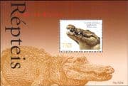 Guinea-Bissau 2002 Crocodiles/ Reptiles/ Animals/ Nature/ Wildlife 1v m/s (s3303a)