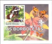Guinea-Bissau 2003 Butterflies/ Insects/ Nature IMPERFORATE DELUXE m/s (b5306d)