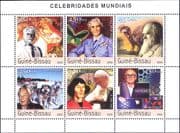 Guinea-Bissau 2003 Copernicus/ Pope John Paul II/ Darwin/ Explorers/ Dogs/ People 6v m/s (n12307f)