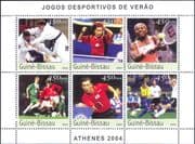 Guinea-Bissau 2003 Olympic Sports/ Football/ Tennis/ Table Tennis/ Judo/ Soccer 6v m/s (n12307g)
