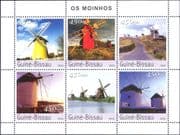 Guinea-Bissau 2003 Windmills/ Mills/ Buildings/ Architecture 6v m/s (n12307h)
