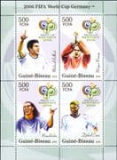 Guinea Bissau 2006 Football World Cup Championships/ WC/ Soccer/ Sports/ Games 4v m/s (b2060s)