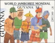 Guyana 1988 Scouts/ Scouting/ World Scout Jamboree/ Uniforms 1v m/s overprint (s2285d)