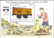 Guyana 1992 Model Railways/ Goods Wagons/ Trains/ Rail/ Toys/ Transport/ StampEx 1v m/s (b9790g)