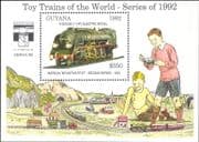 Guyana 1992 Model Railways/ Steam Engine/ Trains/ Rail/T oys/ Transport/ StampEx 1v m/s (b9790d)