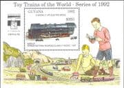 Guyana 1992 Model Railways/ Steam Engines/ Trains/ Rail/ Toys/ Transport/ StampEx 1v m/s (b9790f)