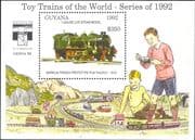 Guyana 1992 Model Railways/ Trains/ Rail/ Toys/ Transport/ StampEx 1v m/s (s4540n)