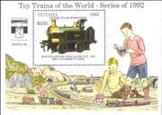 Guyana 1992 Model Railways/ Trains/ Rail/ Toys/ Transport/ StampEx 1v m/s (s4540x)
