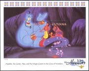 Guyana 1993 Disney/ Aladdin/ Genie/ Animation/ Cartoons/ Films/ Cinema 1v m/s (d00199a)
