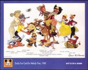 Guyana 1993 Disney/ Melody Time/ Donald Duck/ Films/ Cinema/ Cartoons/ Animation imperf m/s (ad1106)