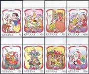 Guyana 1996 Christmas/ Snow White/ Dwarfs/ Disney 8v set (n19909)