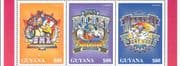 Guyana 1996 Disney/ Donald Duck/ Goofy/ BMX/ Cycling/ Hockey/ Bike/ Sports 3v set (s5541m)