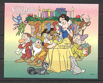 Guyana 1996 Disney Snow White / 7 Dwarfs m / s ref:b6295