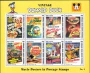 Guyana 1996 Donald Duck Movie Posters/ Disney/ Baseball/ Sports/ Lion/ Bees 8v sht (b453a)