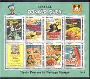 Guyana 1996 Donald Duck Movie Posters / Disney / Boxing / Sports / Bears / Ghost sht s5766
