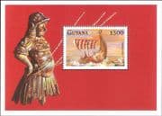 Guyana 1998 Sailing/ Longboat/ Vikings/ Boats/ Sail/ Transport 1v m/s (b1450f)