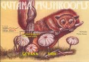 Guyana 2000 Fungi/ Mushrooms/ Plants/ Nature/ Kinkajou/ Animals/ StampEx/ Wildlife 1v m/s (b2232w)