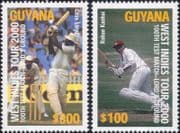 Guyana 2000 West Indies Cricket/ Test Match/ Sports/ Games/ MCC/ Batsmen 2v set (s1693j)