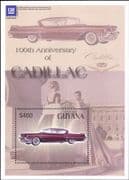 Guyana 2003 Cadillac/ Classic Cars/ Motoring/ Motors/ Transport 1v m/s (s5521h)