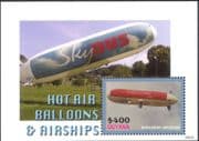 Guyana 2006 Airships/ Hot Air Balloons/ Flight/ Aviation/ Transport 1v m/s (n16141)